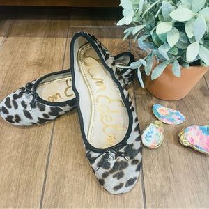 Sam Edelman Felicia flat; Animal print; women’s size 9/39